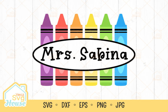 Crayon Split Monogram Name School SVG: A Creative Solution for Back-to-School Projects