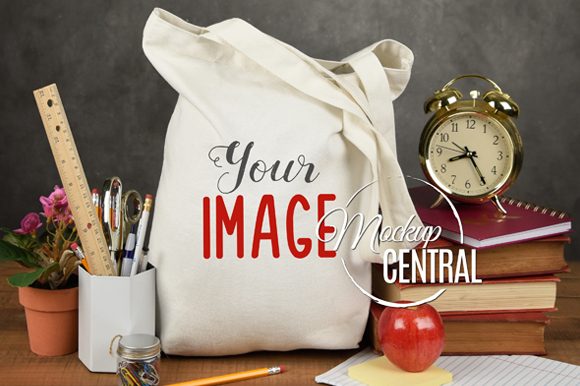 Enhance Your Creative Workflow with the School Teacher Canvas Tote Bag Mockup