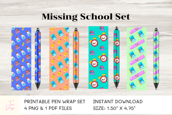 Missing School Pen Wrap Set