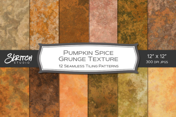 Pumpkin Spice Fall Grunge Texture: A Creative Resource for Autumn Crafting