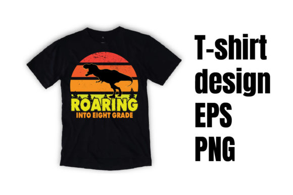 Roaring into the 8th Grade: A Stylish and Practical T-Shirt Design