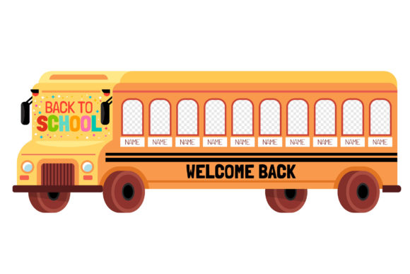 Welcome Back School Bus Banner